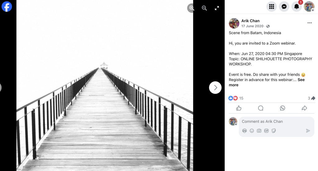Batam shot of bridge